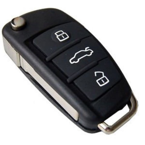 Clé de voiture 3 boutons + batterie adaptée pour Audi / boîtier de clé Audi  / clé de | bol