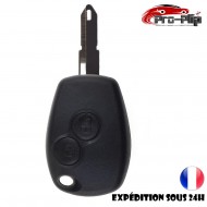 Acheter Coque de clé télécommande de voiture à 3 boutons, étui porte-clés  AX pour Renault Megane Scenic 2 Clio 3 avec lame non coupée